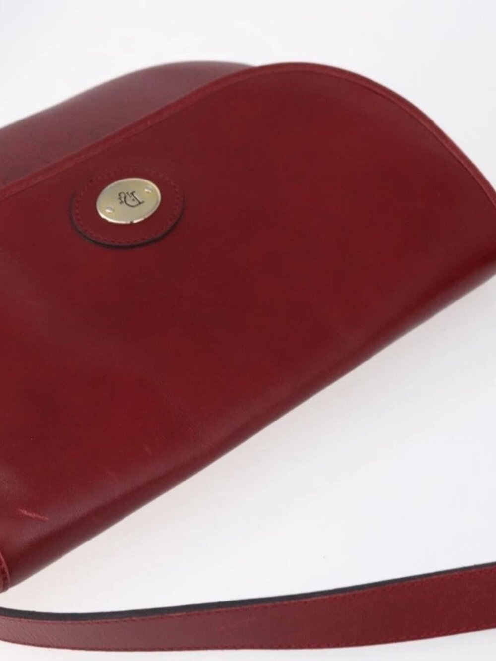 Christian Dior Honeycomb Canvas Shoulder Bag PVC Red Gold Auth - Picture 9 of 15